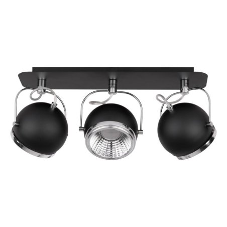 Ball Listwa Sufitowa incl. 3xGU10 LED 6W Czarny