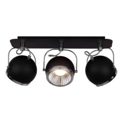 Ball Listwa Sufitowa incl. 3xGU10 LED 6W Czarny