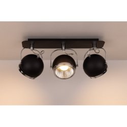 Ball Listwa Sufitowa incl. 3xGU10 LED 6W Czarny