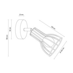 Megan Kinkiet 1xE14 Max.40W Biały
