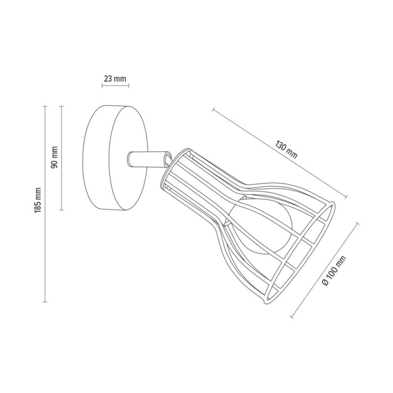 Megan Kinkiet 1xE14 Max.40W Biały