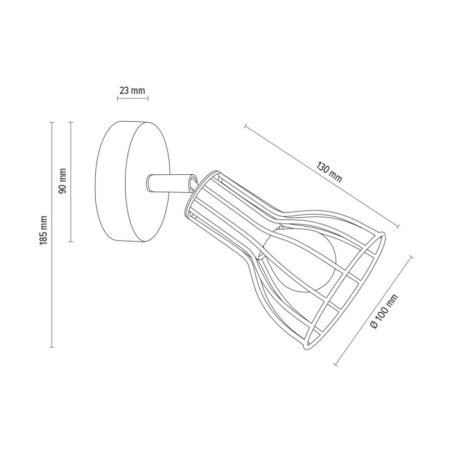 Megan Kinkiet 1xE14 Max.40W Biały