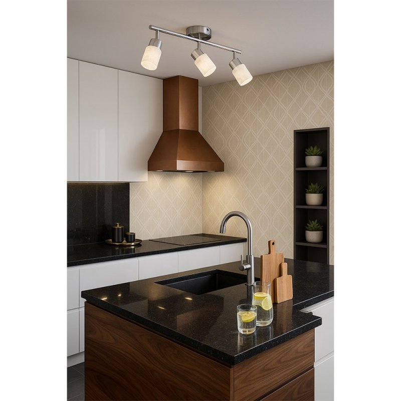 Kira Listwa Sufitowa 3xE14 40W Satyna/Biały