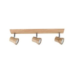 Venla Listwa incl. 3xLED GU10 4,5W 360lm 3000K Dąb olejowany/Chrom