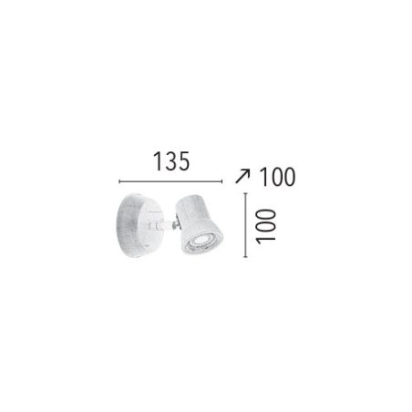 Venla Kinkiet incl. 1xLED GU10 4,5W 360lm 3000k Brzoza/Chrom