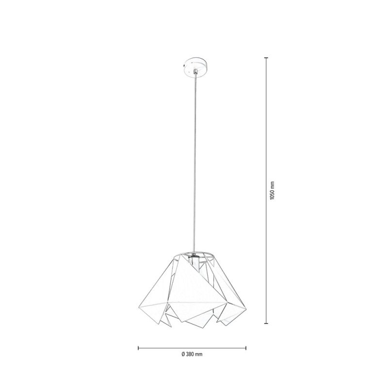 Kite Lampa wisząca 1xE27 60W Biały