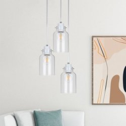 Alessandro Zwis Rondel 3xE27 60W Biały/Transparentny