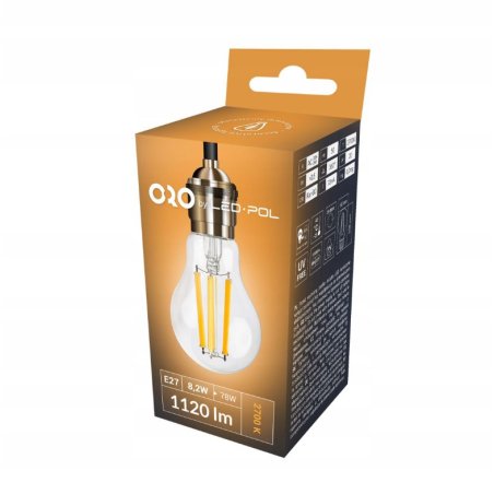 ŻARÓWKA LED E27 CLARO 8,2W 1120LM CIEPŁE ŚWIATŁO ŻARÓWKA LED E27 CLARO 8,2W 1120LM CIEPŁE ŚWIATŁO