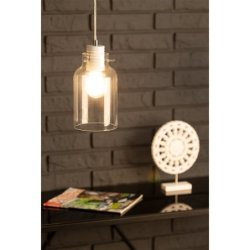 Alessandro Lampa Wisząca 3xE27 60W Biały/Transparentny