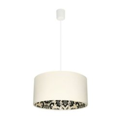 Separato In Bianco Lampa wisząca 1XE27 60W Kremowy/Czarny