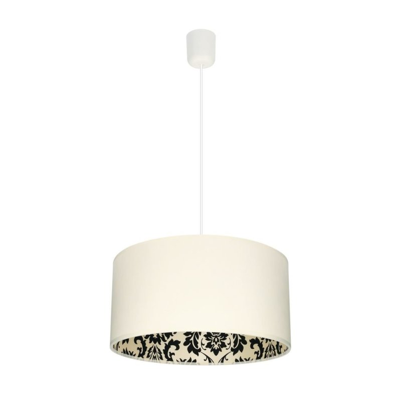 Separato In Bianco Lampa wisząca 1XE27 60W Kremowy/Czarny