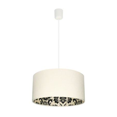 Separato In Bianco Lampa wisząca 1XE27 60W Kremowy/Czarny