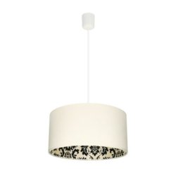 Separato In Bianco Lampa wisząca 1XE27 60W Kremowy/Czarny