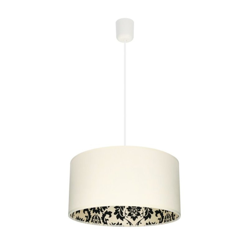 Separato In Bianco Lampa wisząca 1XE27 60W Kremowy/Czarny