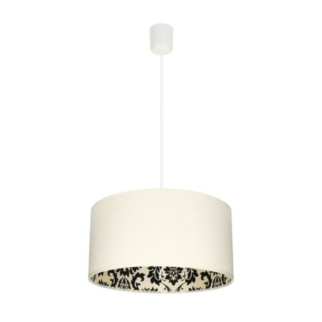 Separato In Bianco Lampa wisząca 1XE27 60W Kremowy/Czarny