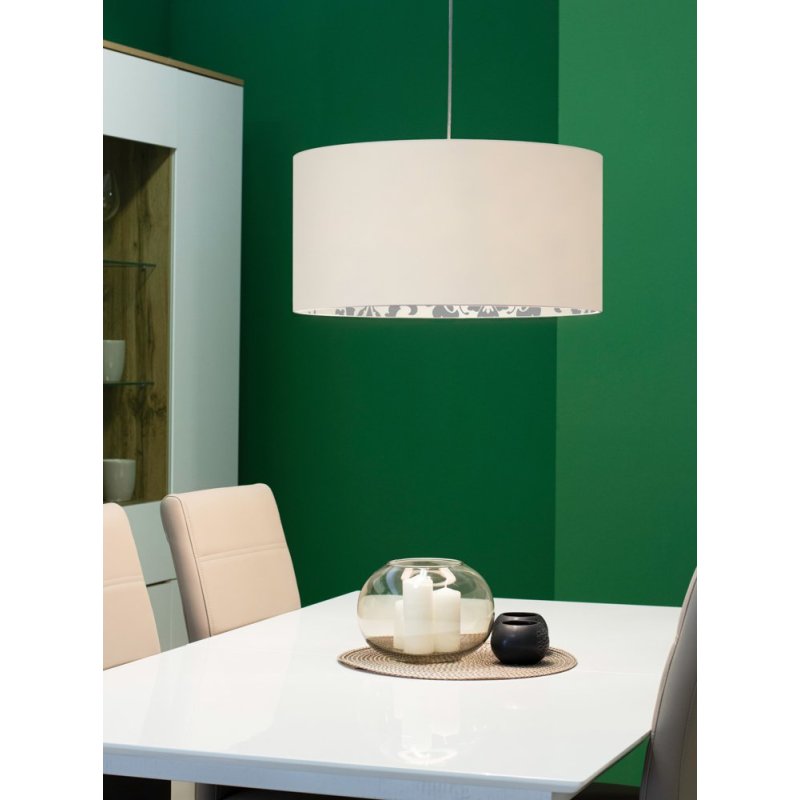 Separato In Bianco Lampa wisząca 1XE27 60W Kremowy/Czarny