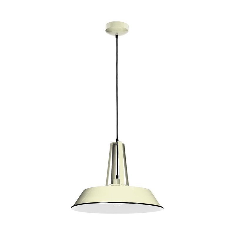 Alvar Lampa wisząca 1xE27 60W Kość Słoniowa/Czarny