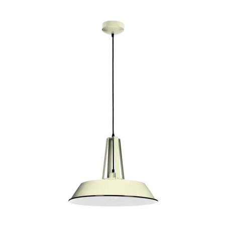 Alvar Lampa wisząca 1xE27 60W Kość Słoniowa/Czarny