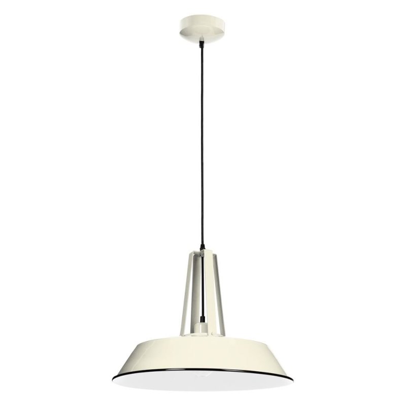 Alvar Lampa wisząca 1xE27 60W Kość Słoniowa/Czarny