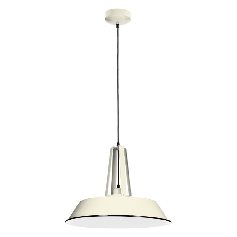 Alvar Lampa wisząca 1xE27 60W Kość Słoniowa/Czarny