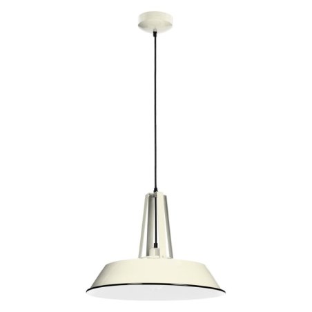 Alvar Lampa wisząca 1xE27 60W Kość Słoniowa/Czarny