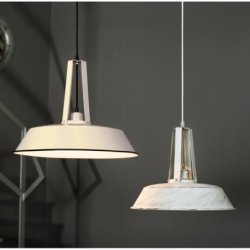 Alvar Lampa wisząca 1xE27 60W Kość Słoniowa/Czarny