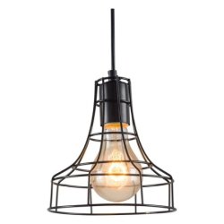 Outline Lampa Wisząca 1xE27 Max.60W Czarny/Czarny/Czarny