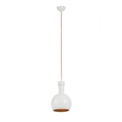 Erynie Lampa Wisząca 1xE27 Max.60W Biały/Czerwony/Złoty