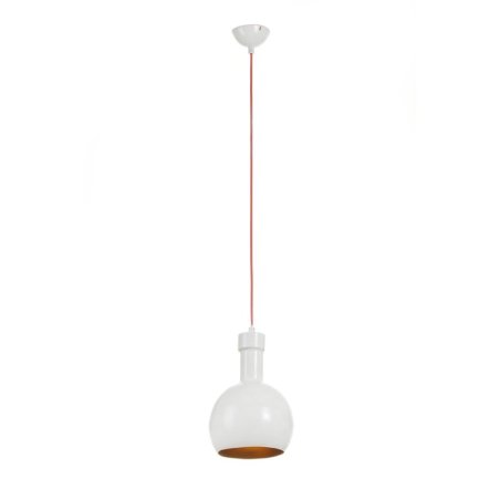 Erynie Lampa Wisząca 1xE27 Max.60W Biały/Czerwony/Złoty