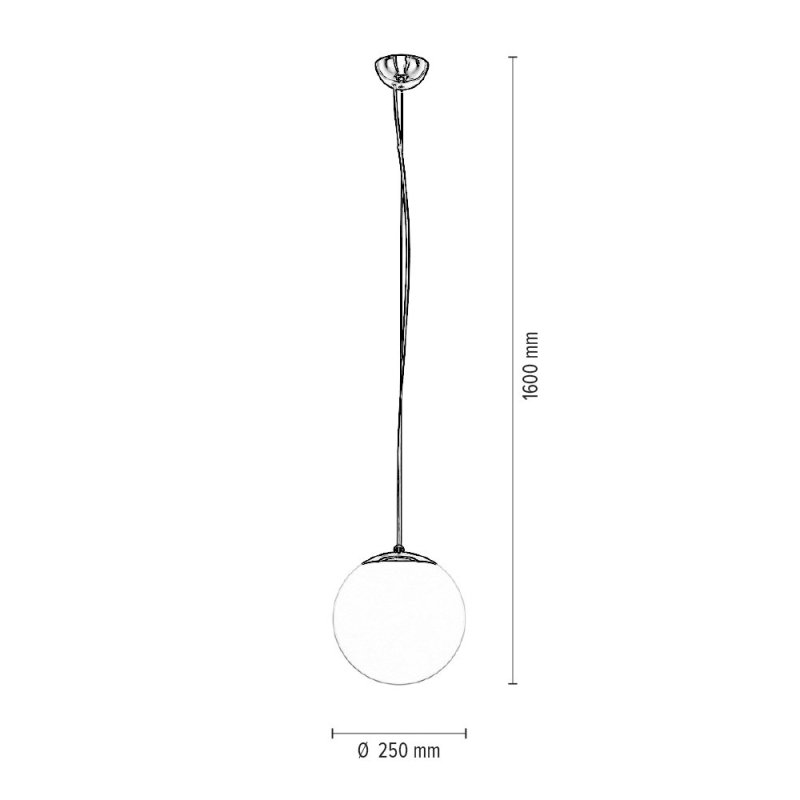 Emil Zwis 1xE27 60W Chrom/Biały
