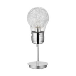 Bulb Lampa Stołowa 1xE27 60W Chrom/Transparentny