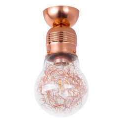 Bulb Lampa Sufitowa 1xE27 60W Miedź