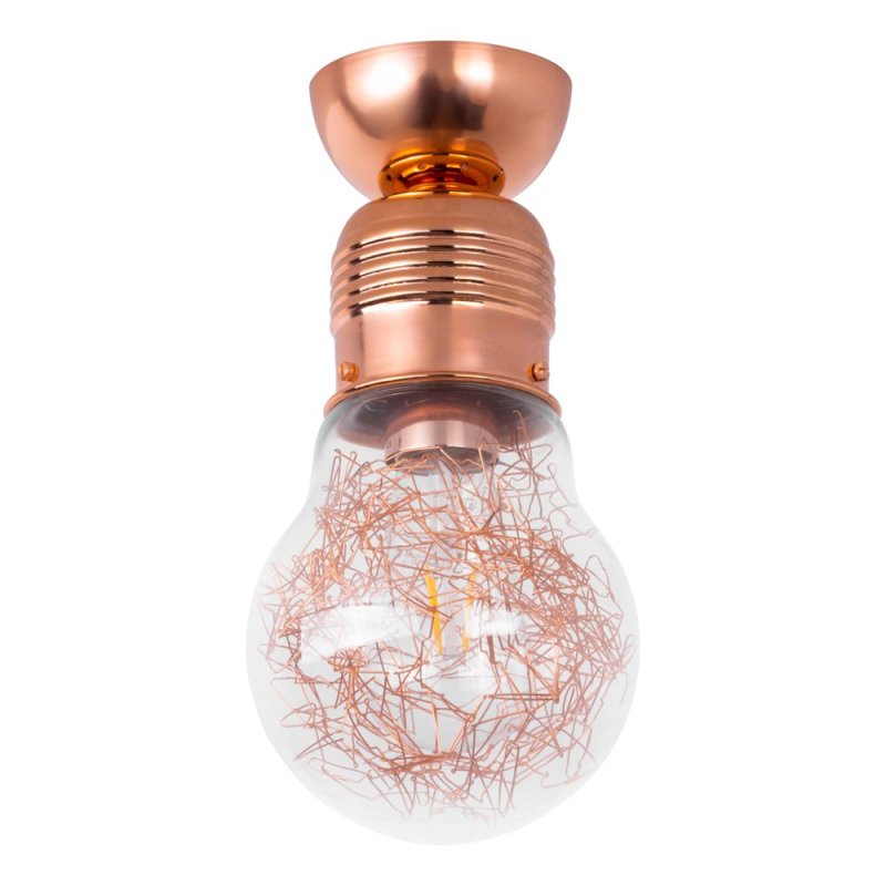Bulb Lampa Sufitowa 1xE27 60W Miedź