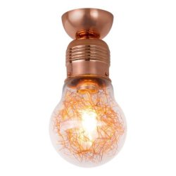Bulb Lampa Sufitowa 1xE27 60W Miedź
