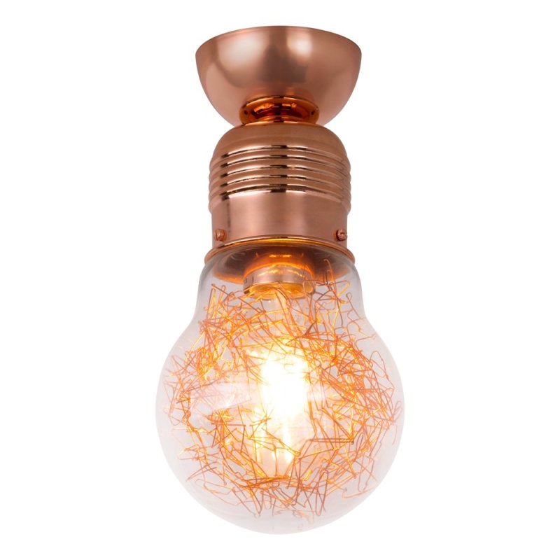 Bulb Lampa Sufitowa 1xE27 60W Miedź