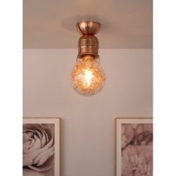 Bulb Lampa Sufitowa 1xE27 60W Miedź