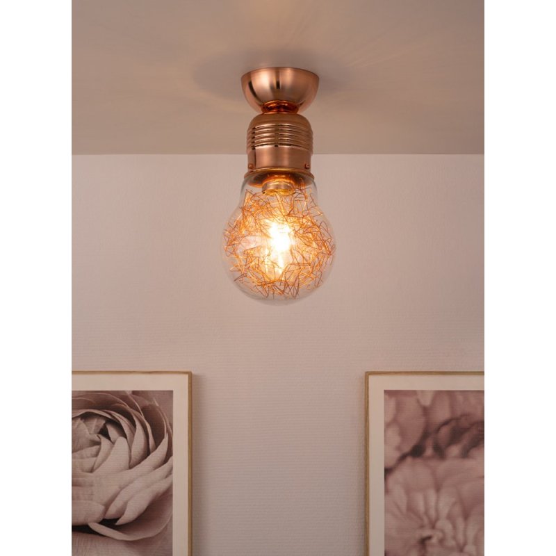 Bulb Lampa Sufitowa 1xE27 60W Miedź