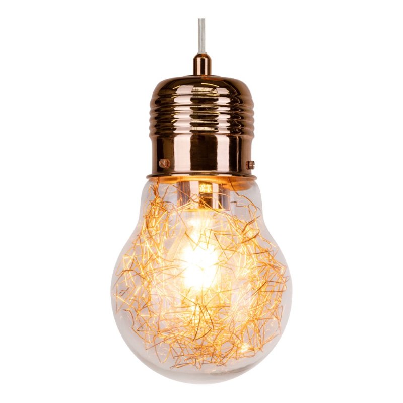 Bulb Lampa wisząca 3XE27 60W Miedź