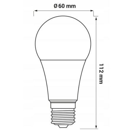 ŻARÓWKA LED E27 1255LM 10,5W WW CIEPŁE ŚWIATŁO