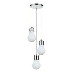 Bulb Zwis 3xE27 60W Chrom/Biały