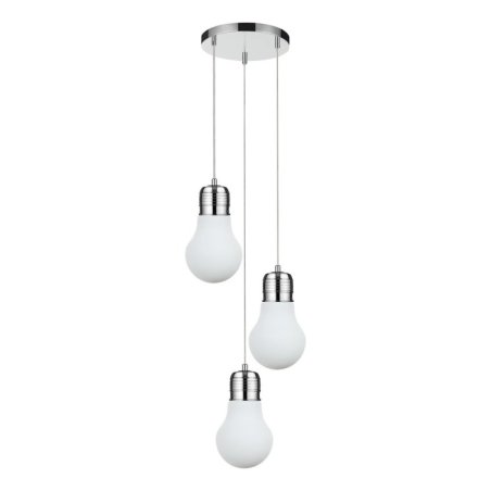 Bulb Zwis 3xE27 60W Chrom/Biały