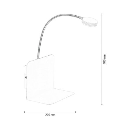 Arles Kinkiet Incl.1xLED 3W Biały/Czarny