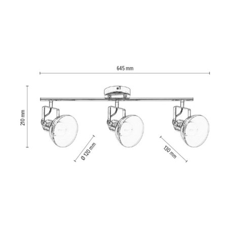 Edit Lampa Sufitowa 3xE27 Max.60W Chrom