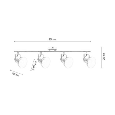 Edit Lampa Sufitowa 4xE27 Max.60W Chrom