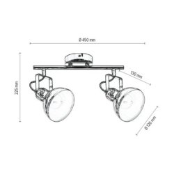 Edit Lampa Sufitowa 2xE27 Max.60W Miedź