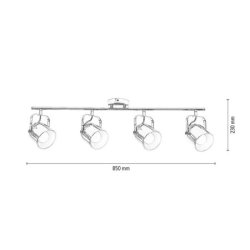Inga Lampa Sufitowa 4xE27 60W Chrom