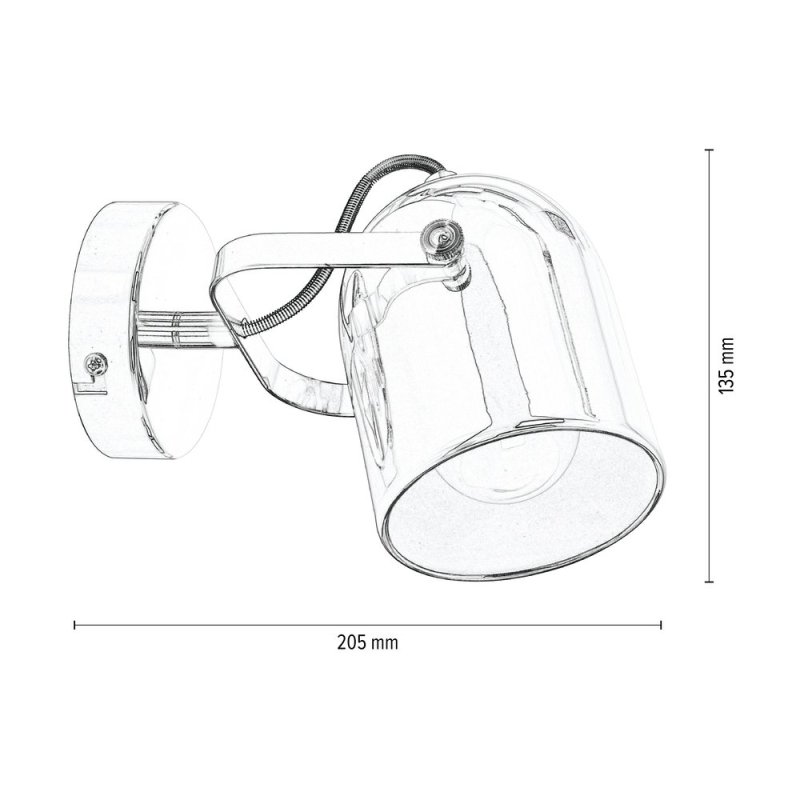 Inga Kinkiet 1xE27 60W Miedź
