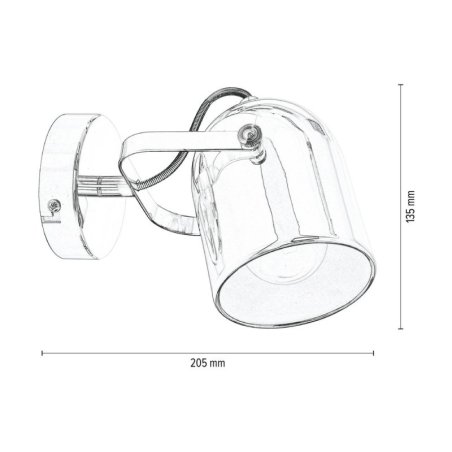 Inga Kinkiet 1xE27 60W Miedź