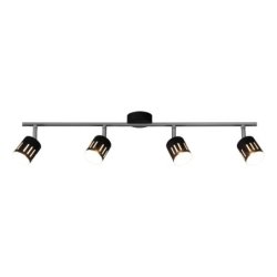 Ulrkia Lampa Sufitowa 4xG9 28W Chrom/Czarny