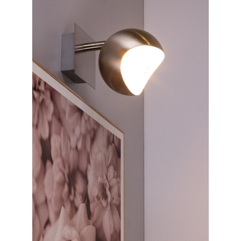 Kumi Kinkiet 1xG9 28W Satyna/Biały